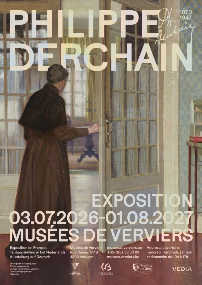 Poster exhibition Philippe Derchain Verviers